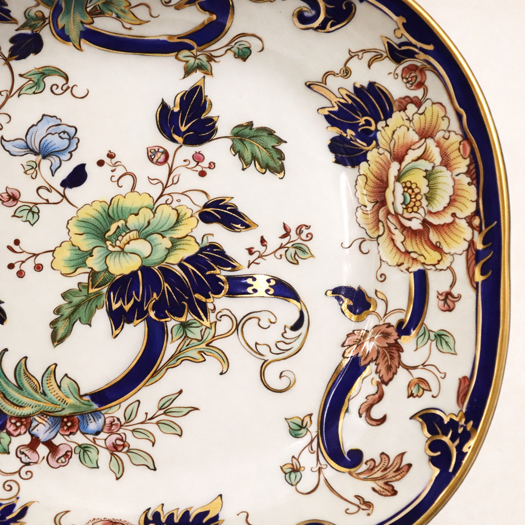 PIATTO OVALE MASON'S MANDALAY BLUE "THE MASON'S MILLENIUM MANDALAY DRESSER"
