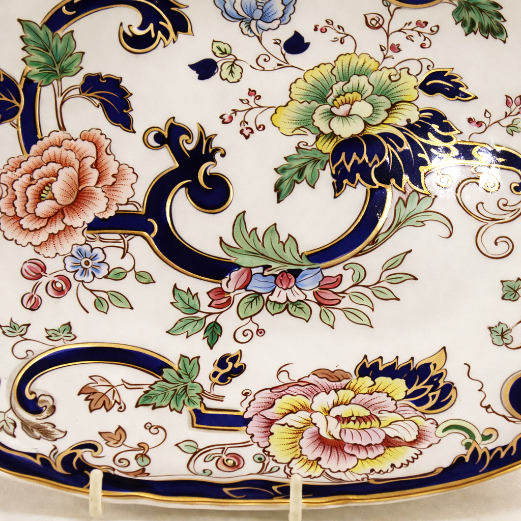 PIATTO OVALE MASON'S MANDALAY BLUE "THE MASON'S MILLENIUM MANDALAY DRESSER" - immagine 3